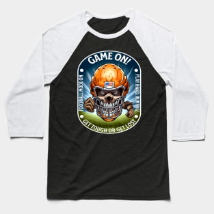 Skull Game On Helmet Baseball T-Shirt